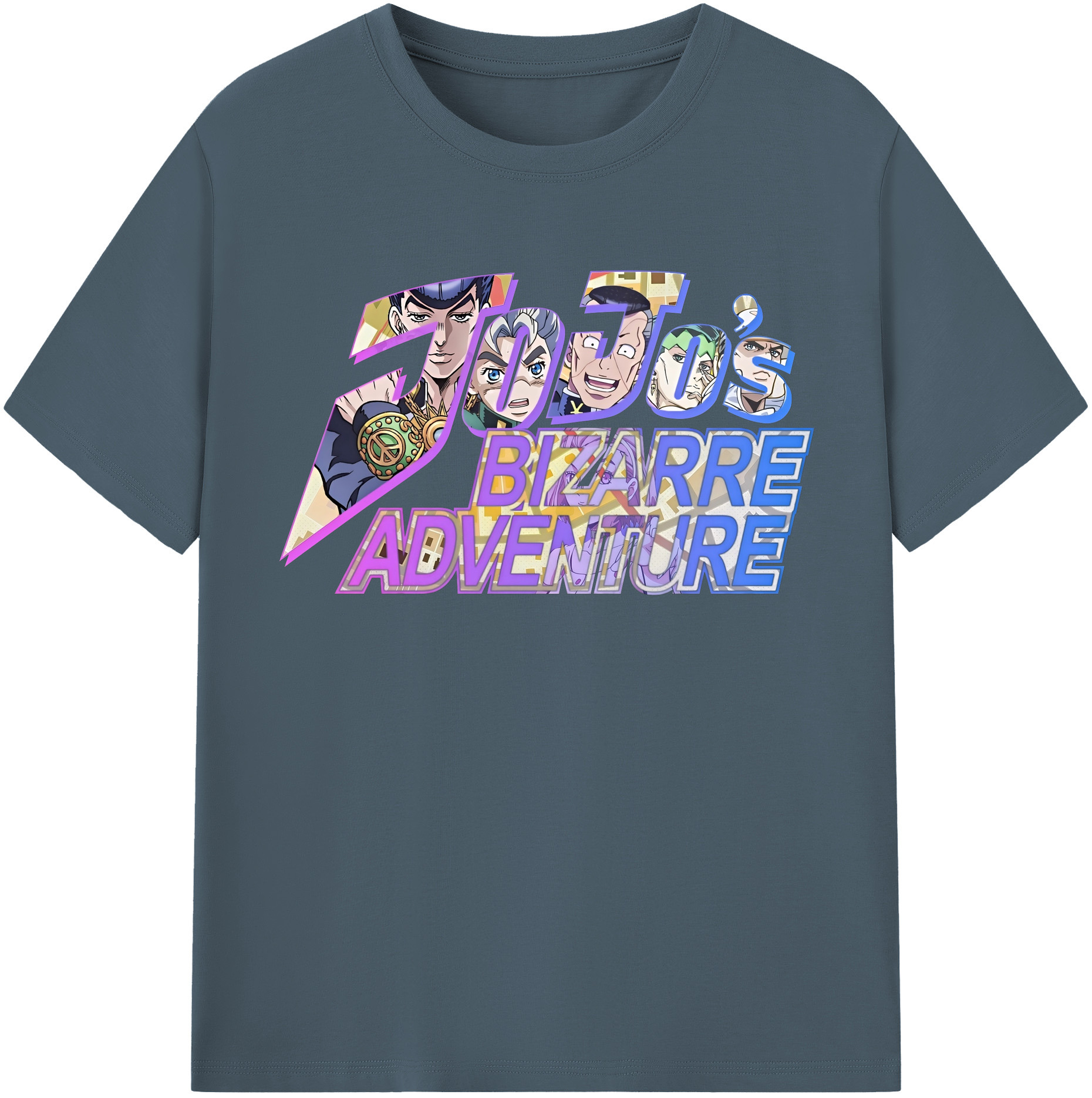 （画像用） ジョジョの奇妙な冒険 JoJo's Bizarre Adventure 綿100％半袖Tシャツ（フロントプリント）
